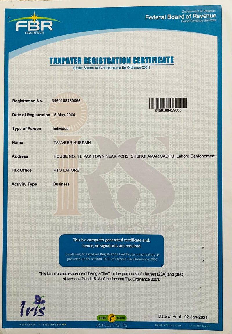 Certificate 1